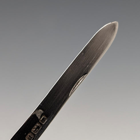 1907 英國古董白色珍珠手柄純銀刀片小刀 Arthur Worral Staniforth