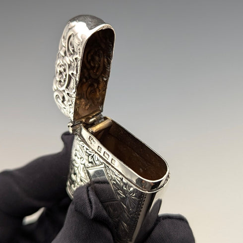 1900年 英国アンティーク 純銀製 ヴェスタケース 24g マッチケース Jones&Crompton