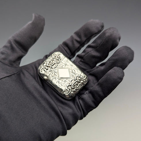 1900年 英国アンティーク 純銀製 ヴェスタケース 24g マッチケース Jones&Crompton