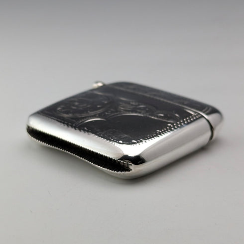 1907 年英國古董純銀 Vesta 盒 31 克火柴盒 Jones&Crompton