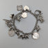 1970s British vintage sterling silver charm bracelet 48g