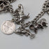 1970s British vintage sterling silver charm bracelet 48g