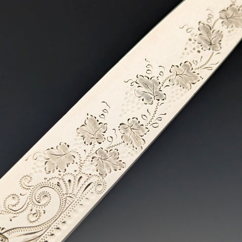 1894年 英国アンティーク 総純銀製 フルーツカトラリーセット 12ペア 計783g R F Mosley 木箱入り