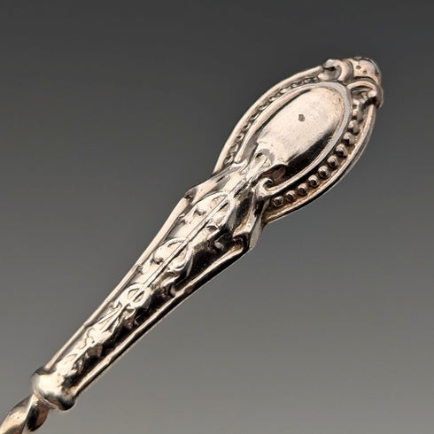 1908年 英国アンティーク 純銀製ティースプーン6本セット ケース入り William Devenport