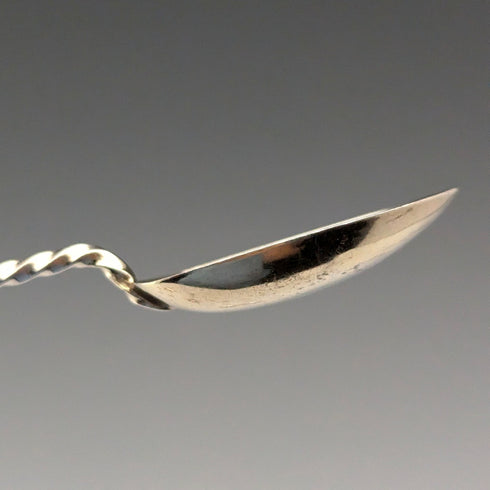 1908年 英国アンティーク 純銀製ティースプーン6本セット ケース入り William Devenport