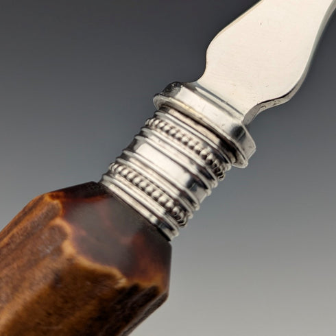 1900年頃 英国アンティーク アントラーハンドル フィッシュサーバーセット Elizabeth Jane Fairbairns