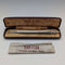 1962 British Yard O' Red Sterling Silver Push-Pull Pencil in Case