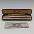1962 British Yard O' Red Sterling Silver Push-Pull Pencil in Case