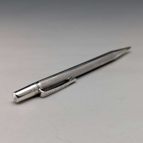 1962 British Yard O' Red Sterling Silver Push-Pull Pencil in Case