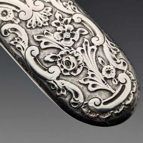 1888 年英國古董純銀腰帶眼鏡盒