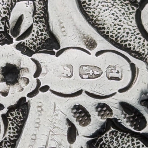 1888 年英國古董純銀腰帶眼鏡盒