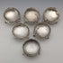 Set of 6 late 19th century British antique silver plate salt dishes