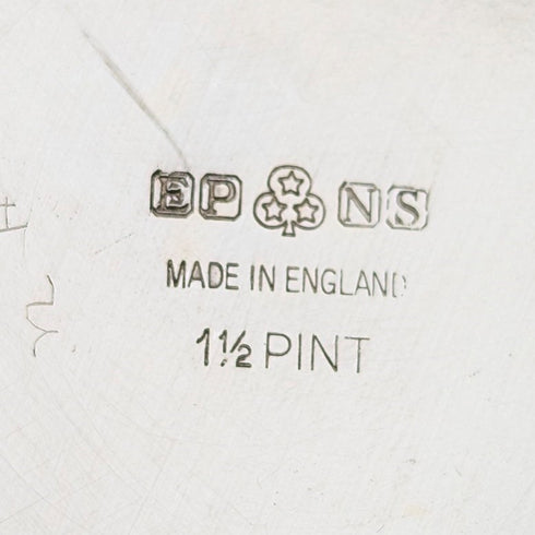 Vintage British silver plate 1.5 pint jersey jug