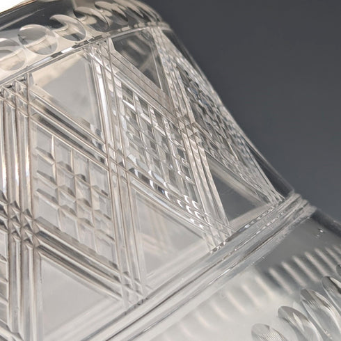 Late 19th Century British Antique Biscuit Barrel with Silver Plate Lid, Kerr & Phillips