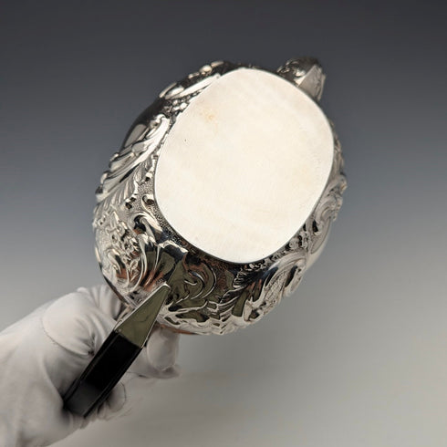 1906年 英国アンティーク 純銀製ティーポット 458g John Rose