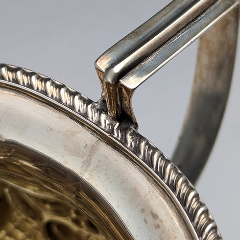 1906年 英国アンティーク 純銀製シュガーポット 208g John Rose