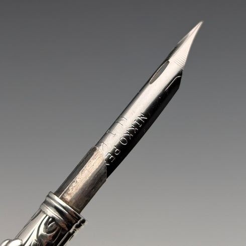 約 1905 年古董純銀自動鉛筆和沾水筆 90-112 毫米