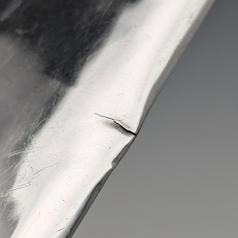 1905 British antique sterling silver card case with embossed decoration, 72g, Henry Williamson Ltd