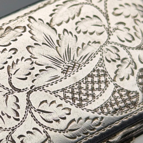 1822 British antique sterling silver vinaigrette by Thomas & William Simpson