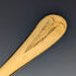 Set of 4 late 19th century British antique gold plated berry spoons