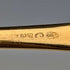 Set of 4 late 19th century British antique gold plated berry spoons