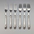 6 pairs of antique British silver plate cutlery from around 1910 in a wooden box