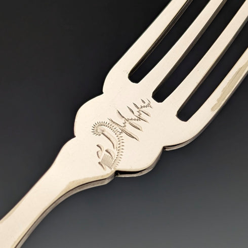 1910年頃 英国アンティーク シルバープレート製 カトラリー6ペア 木箱入り