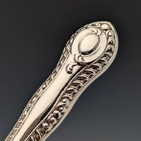 1902年 英国アンティーク 総純銀製 デザートカトラリー6ペア 計466g P Ashberry&Sons 木箱入り