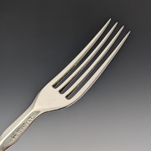 1860年頃 英国アンティーク 彫刻白蝶貝ハンドル デザートカトラリー6ペア TBNA トレー入