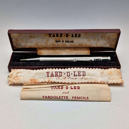 1955年 英国 ヤード・オ・レッド 純銀製 推進式ペンシル ケース入り