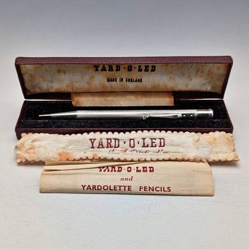 1955 英國 Yard O' 紅色純銀自動鉛筆(附盒子)