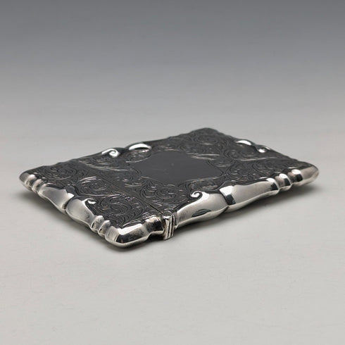 1903 British antique sterling silver card case, 61g, Smith&Bartlam