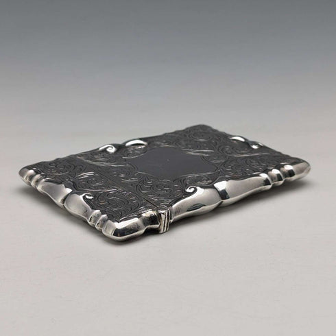 1903 British antique sterling silver card case, 61g, Smith&Bartlam