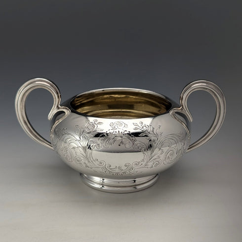 1938年 英国ヴィンテージ シルバープレート製 ティー4点セット Elkington