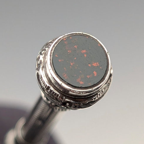 Circa 1900 Antique Silver Push-Pull Pencil 86-110mm