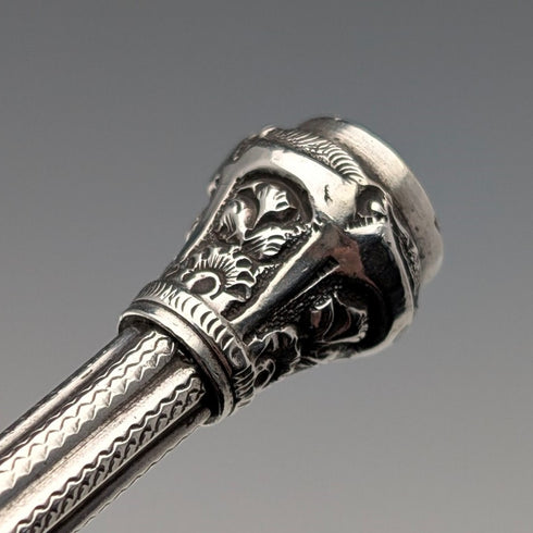 Circa 1900 Antique Silver Push-Pull Pencil 86-110mm