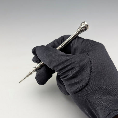 Circa 1900 Antique Silver Push-Pull Pencil 86-110mm