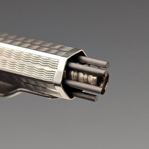 1960 英國 Yard O 紅色純銀自動鉛筆六角型