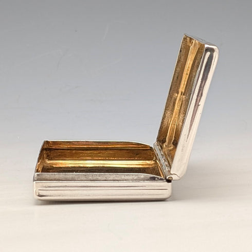 19世紀 オーストリア製 812シルバー 浮き彫り装飾 スクエアボックス 103g