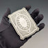 1880 British antique sterling silver card case, 72g, Hilliard & Thomason, in excellent condition