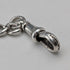Circa 1910 British antique sterling silver Albert chain, 52g, sterling silver emblem fob