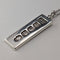 1977 British Britannia silver ingot pendant, 1/2 troy ounce, with necklace