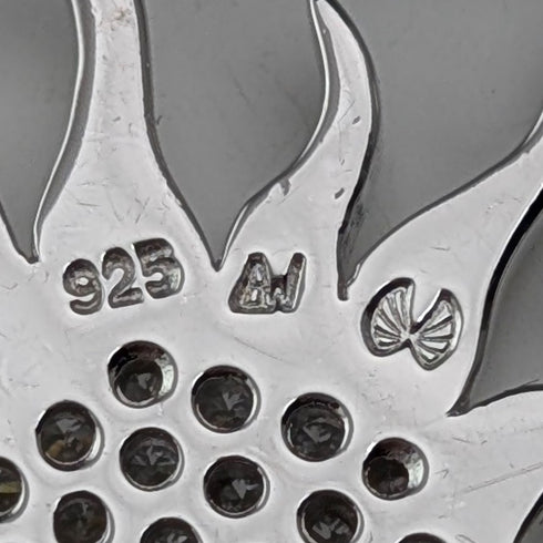 復古純銀太陽設計吊墜 11.5 克項鍊