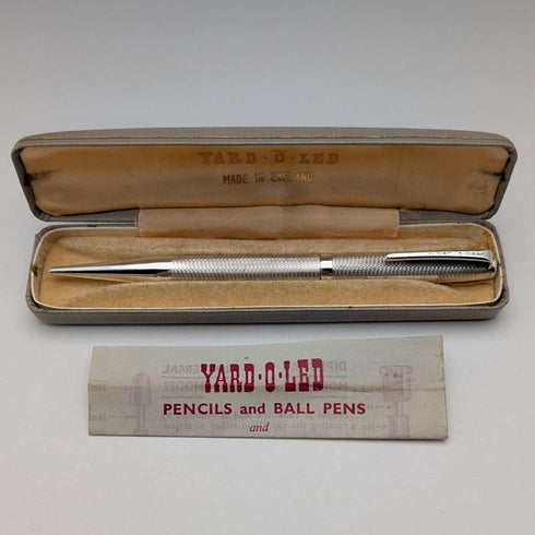 1968年 英国 ヤード・オ・レッド 純銀製 推進式ペンシル ケース入り