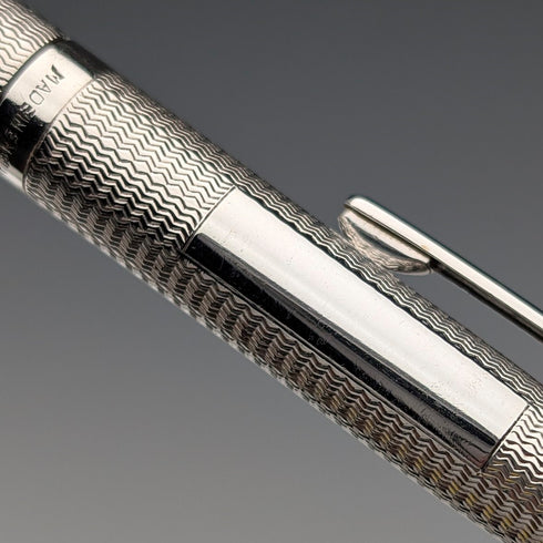 1968 British Yard O' Red Sterling Silver Push-Pull Pencil in Case