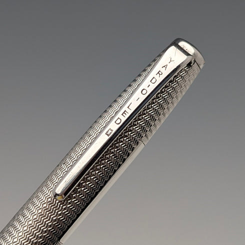 1968 British Yard O' Red Sterling Silver Push-Pull Pencil in Case