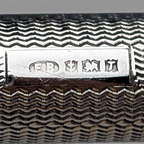 1968 British Yard O' Red Sterling Silver Push-Pull Pencil in Case