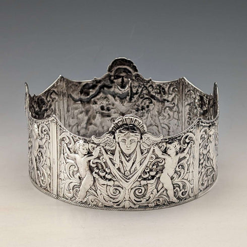 1893年 英国アンティーク 純銀製 ピンクッションフレーム Susannah Brasted