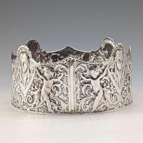 1893年 英国アンティーク 純銀製 ピンクッションフレーム Susannah Brasted