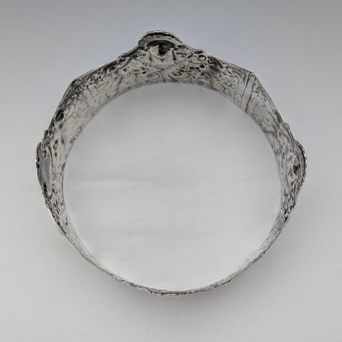 1893 British antique sterling silver pincushion frame Susannah Brasted